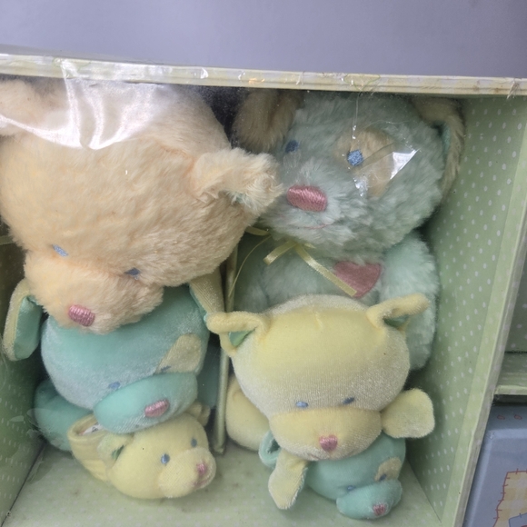 Vintage Gund Babys Firsts Keepsake Box Gift Set Gender Neutral 13 Items In Set - Picture 2 of 12
